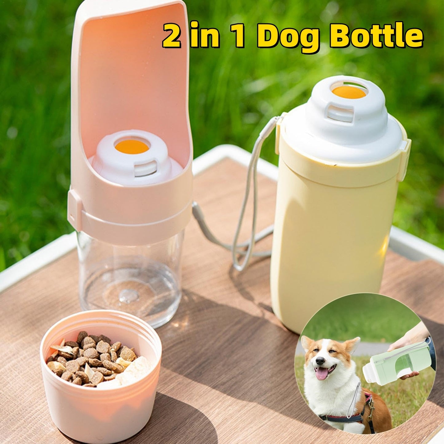 2 In 1 Travel Water Bottle for Pets