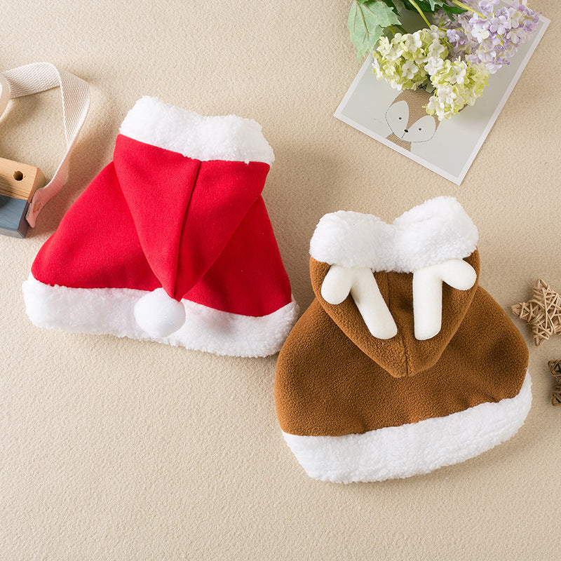 Pets Christmas Cloak Red Shawl