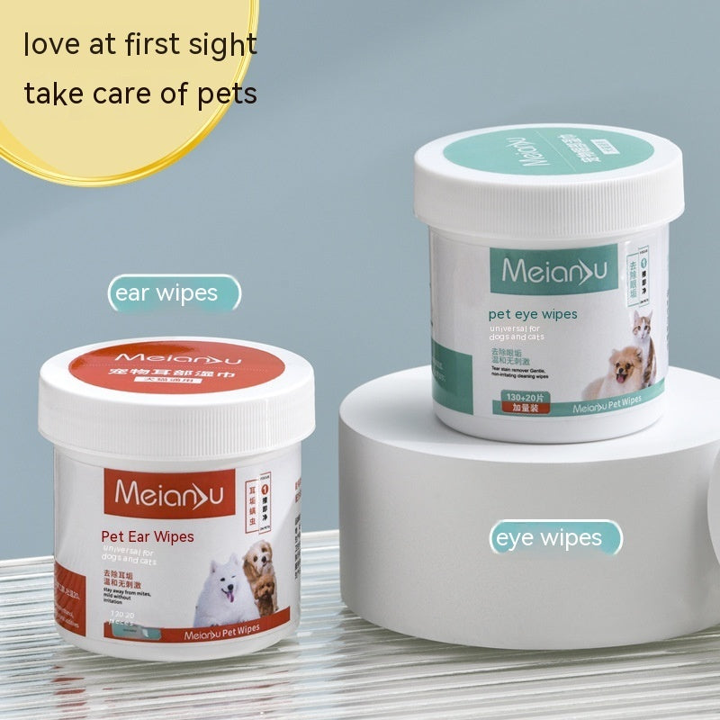 Ear and Eyes Cleaning Wipes For Pets