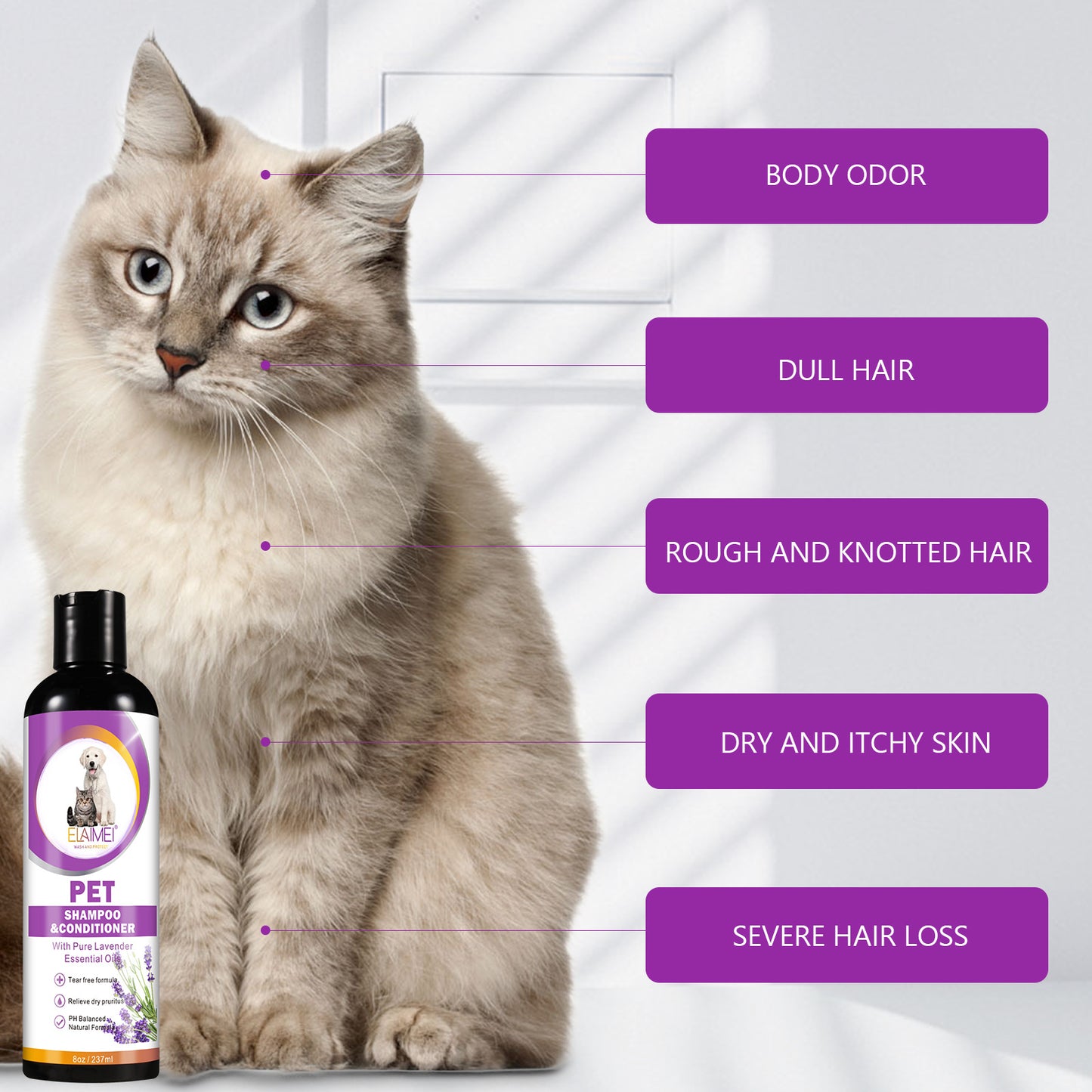 Two-in-one Anti-hair Removal Pet Shampoo