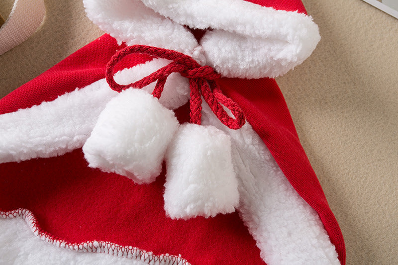 Pets Christmas Cloak Red Shawl