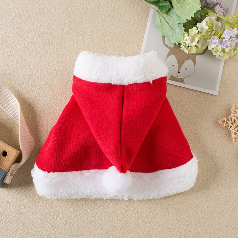 Pets Christmas Cloak Red Shawl